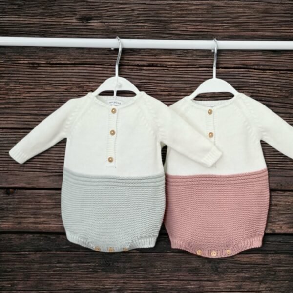 IMG_6716 Body Bebé De Punto Bicolor