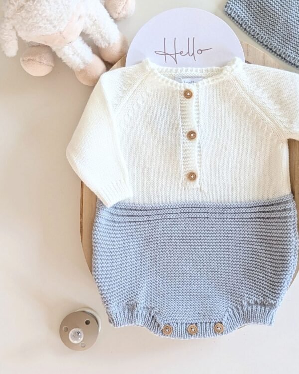 IMG_6718 Body Bebé De Punto Bicolor