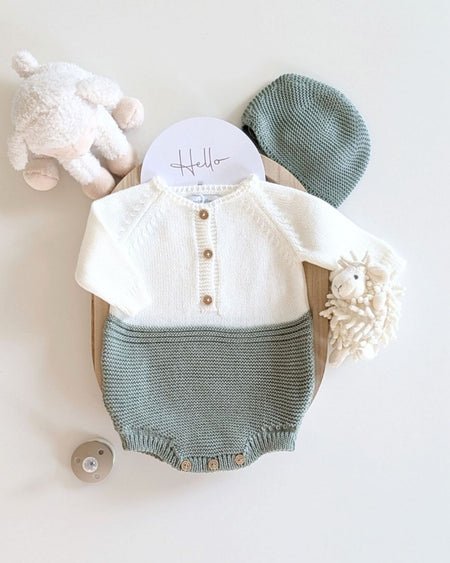 IMG_6720 Body Bebé De Punto Bicolor