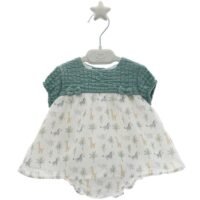 Vestido Micolino Cebras y Jirafas.