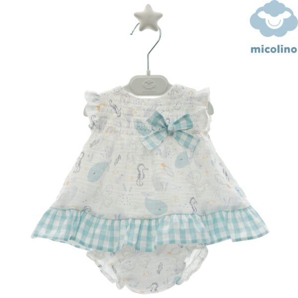 Vestido Micolino Dibujos Marinos
