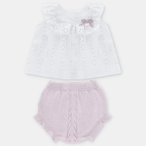 CONJUNTO NIÑA BRAGA-BLUSA DE MARTIN ARANDA