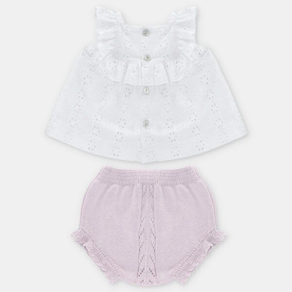 CONJUNTO NIÑA BRAGA-BLUSA DE MARTIN ARANDA