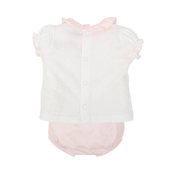 CONJUNTO DE BEBÉ CON CUELLO VOLANTE DE BABIDU