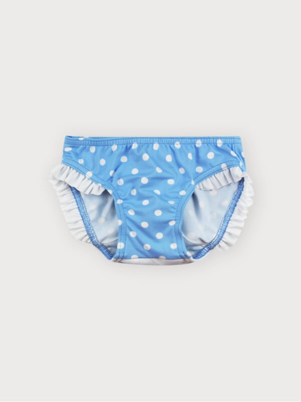 BRAGUITA DE NIÑA DE BAÑO DE LUNARES Y PATO DE SARDON