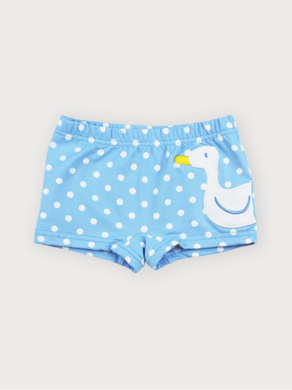 BAÑADOR DE NIÑO CON LUNARES Y PATO DE SARDON