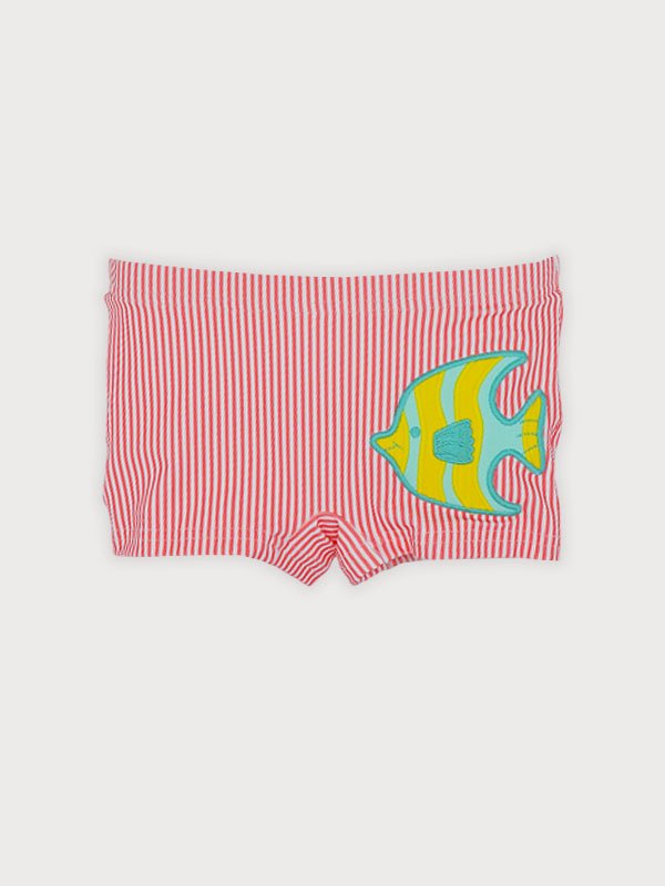 BAÑADOR DE NIÑO DE RAYAS Y PECES CORAL DE SARDON