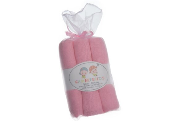 9679 rosa PACK DE 3 GASAS DE GAMBERRITOS ROSA