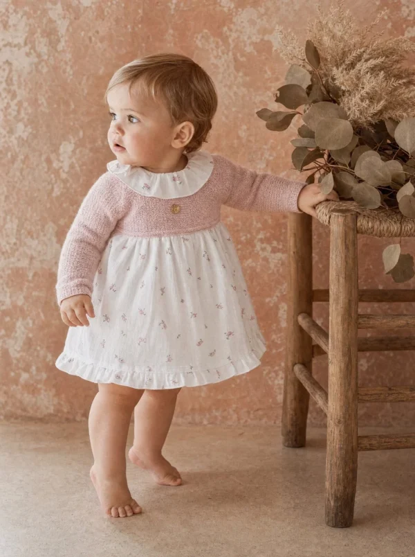pangasa-fam-bird-v VESTIDO PAJARITOS ROSA EMPOLVADO DE PANGASA